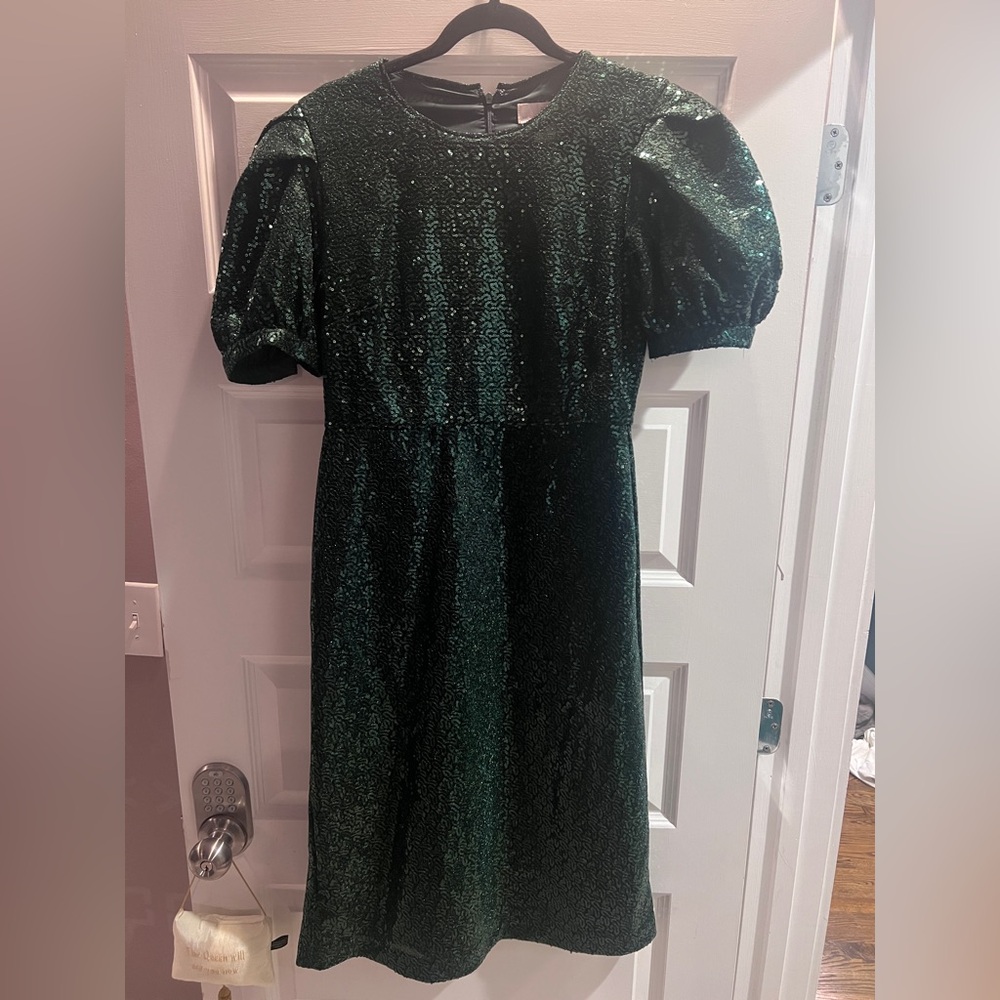 Rachel Parcell Green Holiday Sequin Dress